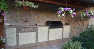 Barbecue-su misura-legno Country design esclusivo